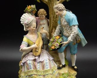 3 Antique Meissen Porcelain Figures