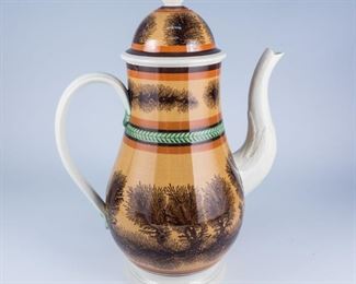 Don DG Carpentier Mochaware Teapot w Lid