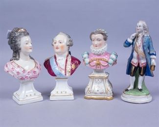 Antique Continental Porcelain Figures incl Louis XVI