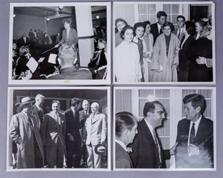 4 Vintage John F Kennedy Campaign Photographs