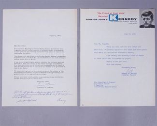 Signed TLS Edward M Kennedy Campaign Manager for JFK