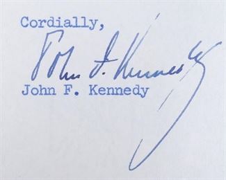1955 Typed Letter Signed by John F Kennedy