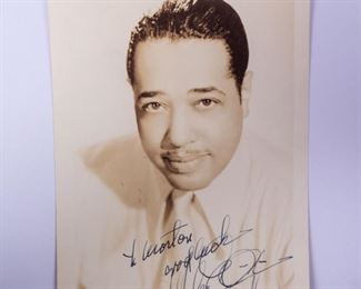 Autograph Signed Portrait Photograph of Duke Ellington
