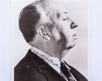 Autograph Signed Portrait Photograph Alfred Hitchcock