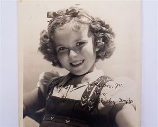 Autograph Signed Portrait Photograph of Shirley Temple