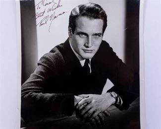 Autograph Signed Portrait Photograph of Paul Newman