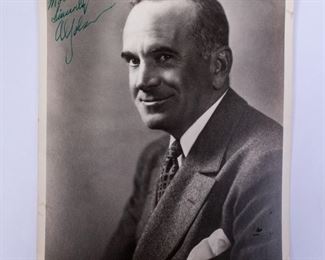 Autograph Signed Portrait Photograph of Al Jolson