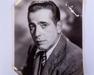 Autograph Signed Portrait Photograph of Humphrey Bogart