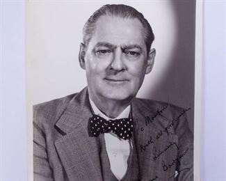 Autograph Signed Photograph of Lionel Barrymore