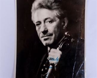 Autographed Signed Photo of Fritz Kreisler w Violin