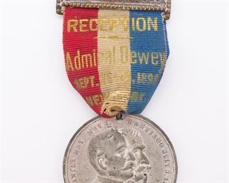 Admiral Dewey 1899 Spanish American War Medal