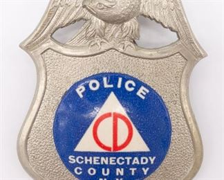 Obsolete WWII Schenectady NY Civil Defense Badge
