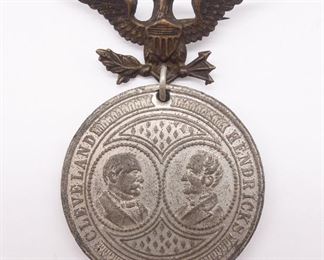 President Cleveland Hendricks Jugate Inauguration Medal