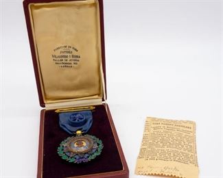 Cuba Decoration Order Carlos M de Cespedes Medal
