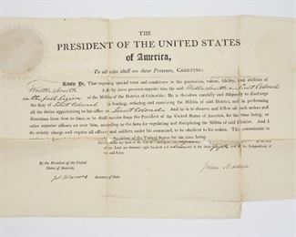 Signed James Madison James Monroe Appointment Document