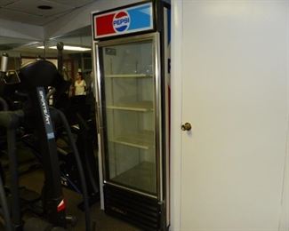 Tall Pepsi single door display refrigerator