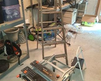 Ladder, Stool, and Portable Vise