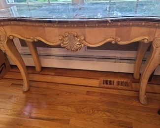 Marble Top Serving Table
