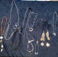 Mix of Necklaces, Earrings, and Bracelets