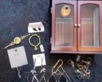 Rings, Bracelets, Earrings and Beautiful Jewelry Box