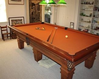 ANTIQUE POOL TABLE