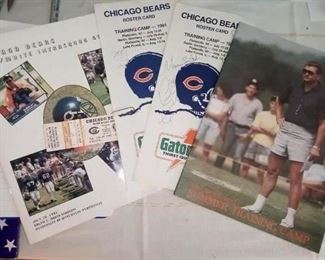 1991 Bears training camp autographs
