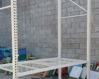 021 Two Tall Pallet Racking Units