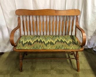 Oak Bench wCushion