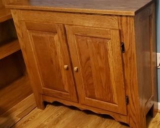 Oak Cabinet with Shelves