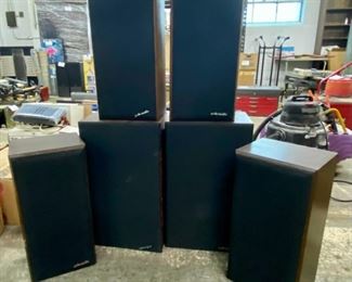 Six Polk Speakers