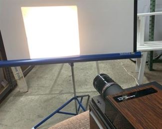 Slide Projector and Screen