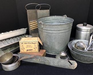 Vtg Metal Kitchen Items