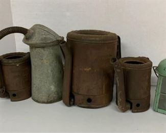 Vtg Oil Cans and Lantern