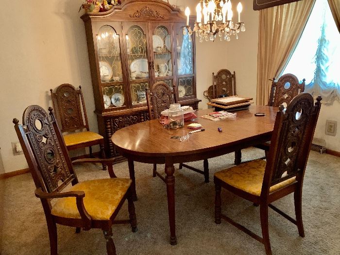 Dining room table and chairs