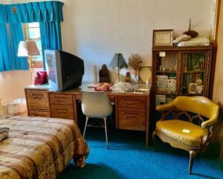 Matching desk and file cabinet