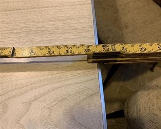 Vintage Table, two leaves, 6 chairs