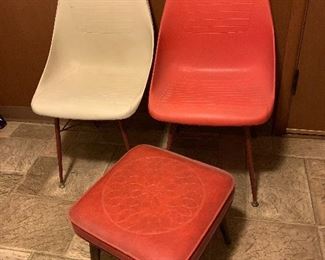 Vintage chairs and stools