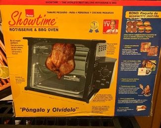 Showtime rotisserie and barbecue grill