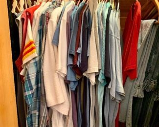 • Men’s clothing – many jeans, tshirts, button-up shirts, coats
o Size large and extra large shirts, coats
o Size 34 – 28 jeans, slacks
o Size 10.5 – 13 shoes and boots