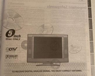 Emerson Television with built in DVD player