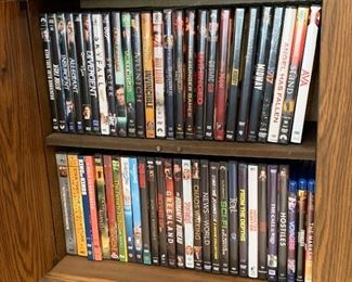 DVDs galore, vhs movies too!