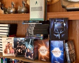 DVDs galore, vhs movies too!