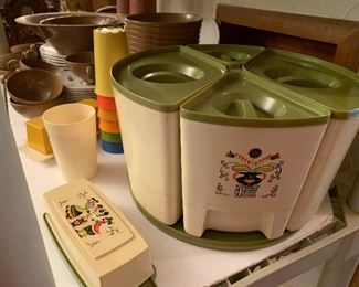 Vintage kitchen canister set