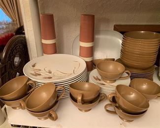 Vintage melamine dish set