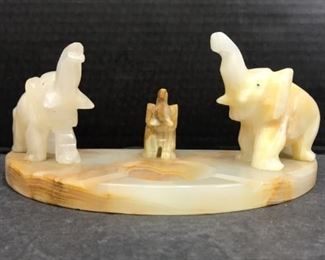 marble elephant ashtray