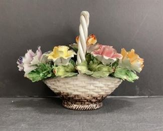 porcelain ceramic flower basket