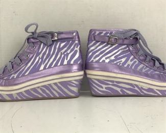 justice kids heeled tennis shoes