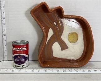 bacon and eggs ceramic plate