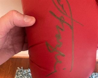 Joe Frazier autographed gloves 