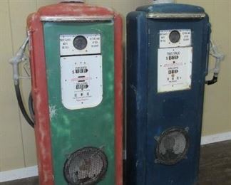 Decorative Metal Gas Pumps Made Into Speakers